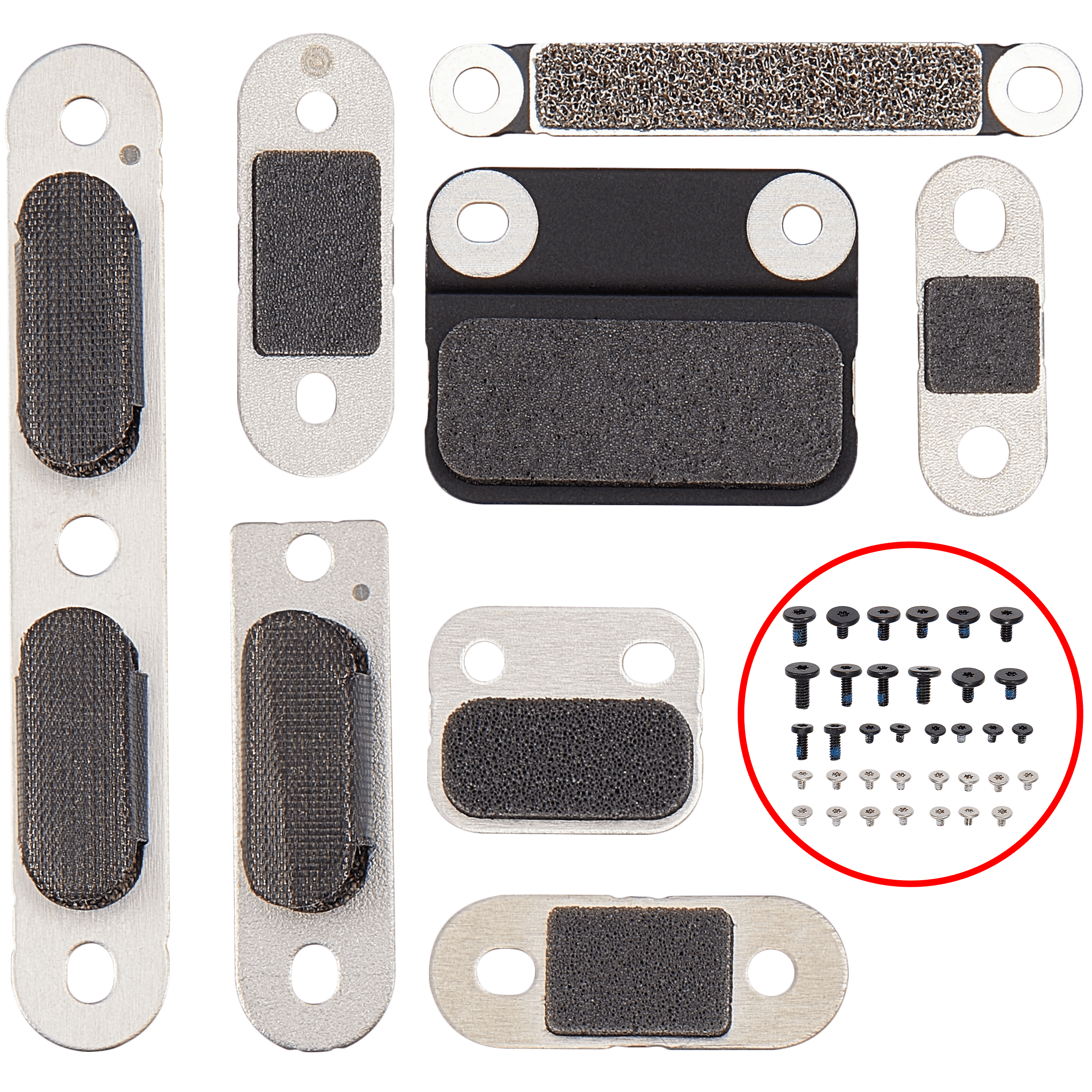 Conjunto de Suportes Metálicos e Parafusos para MacBook Pro 14″ A2779 (Início de 2023) - Image 3
