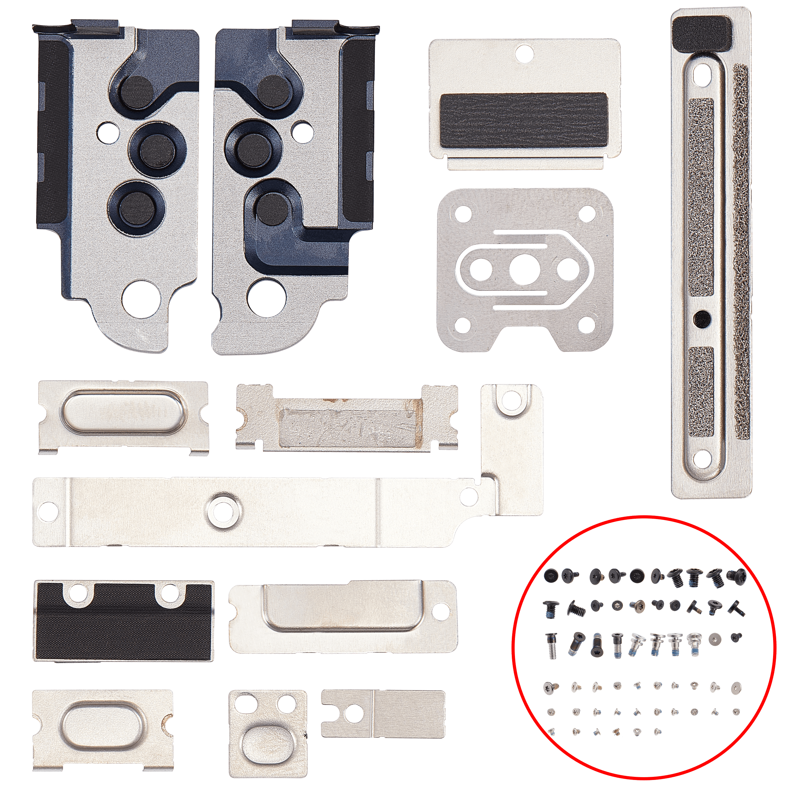 Conjunto de Suportes Metálicos e Parafusos para Portátil MacBook Air 13" A2681 (Mid 2022) - Image 3