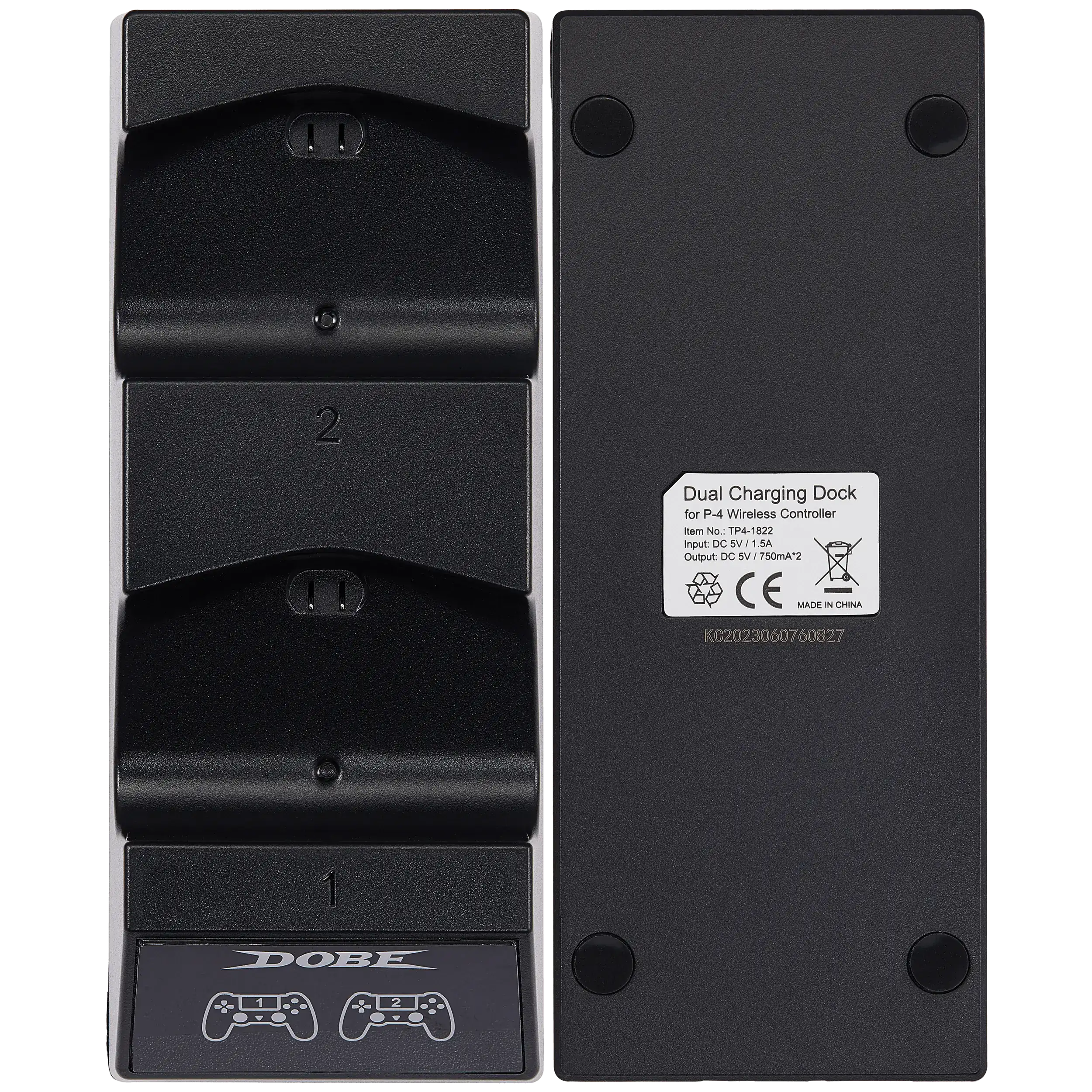 Base Carregadora Dupla DOBE para Comandos PlayStation 4 / Slim / Pro - Image 2