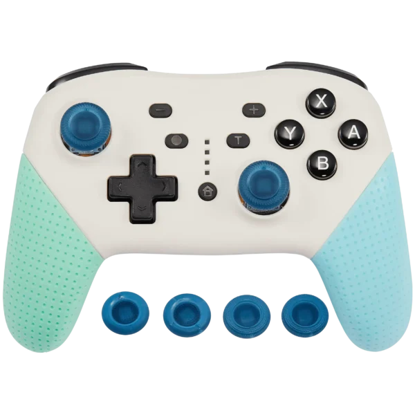Comando Sem Fios DOBE para Nintendo Switch, Bluetooth 4.0, Vibração Dual-Motor, Azul/Verde