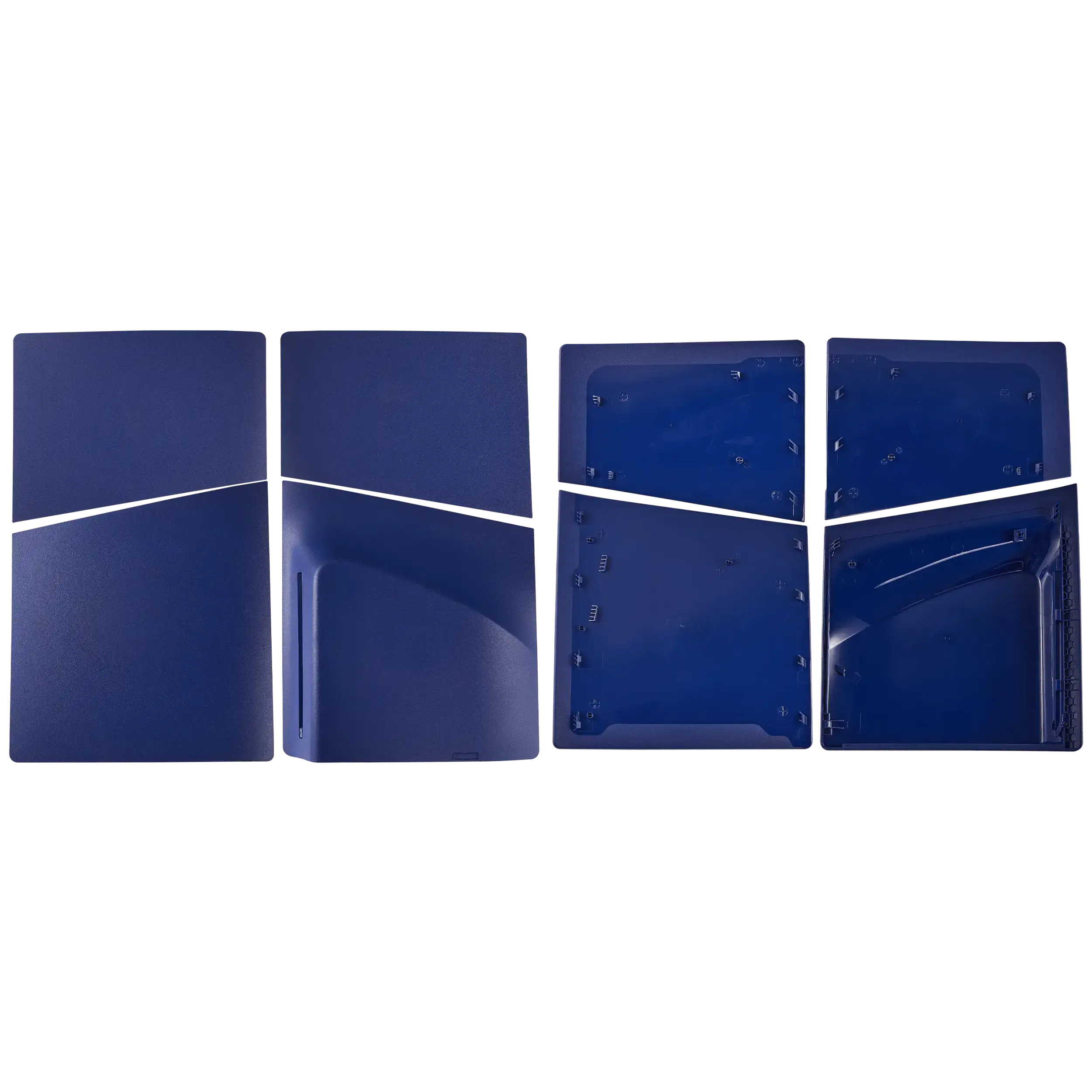 Conjunto de Faceplates Superior e Inferior para Sony PlayStation 5 Slim Disc Edition — Deep Purple Blue - Image 2