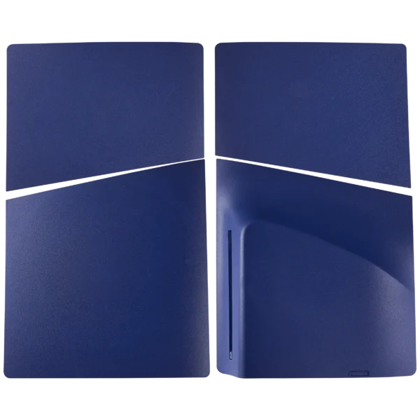 Conjunto de Faceplates Superior e Inferior para Sony PlayStation 5 Slim Disc Edition — Deep Purple Blue