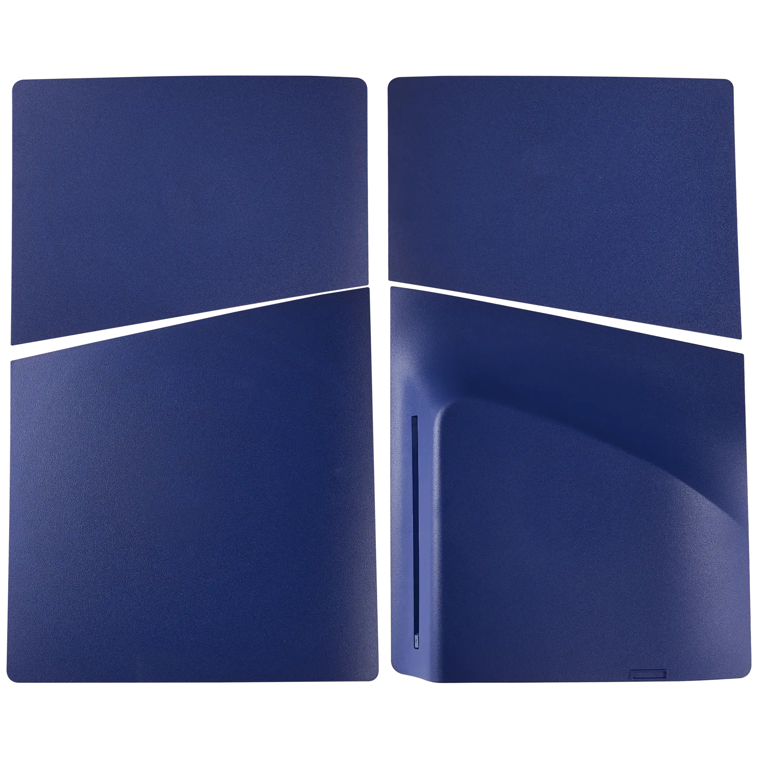 Conjunto de Faceplates Superior e Inferior para Sony PlayStation 5 Slim Disc Edition — Deep Purple Blue