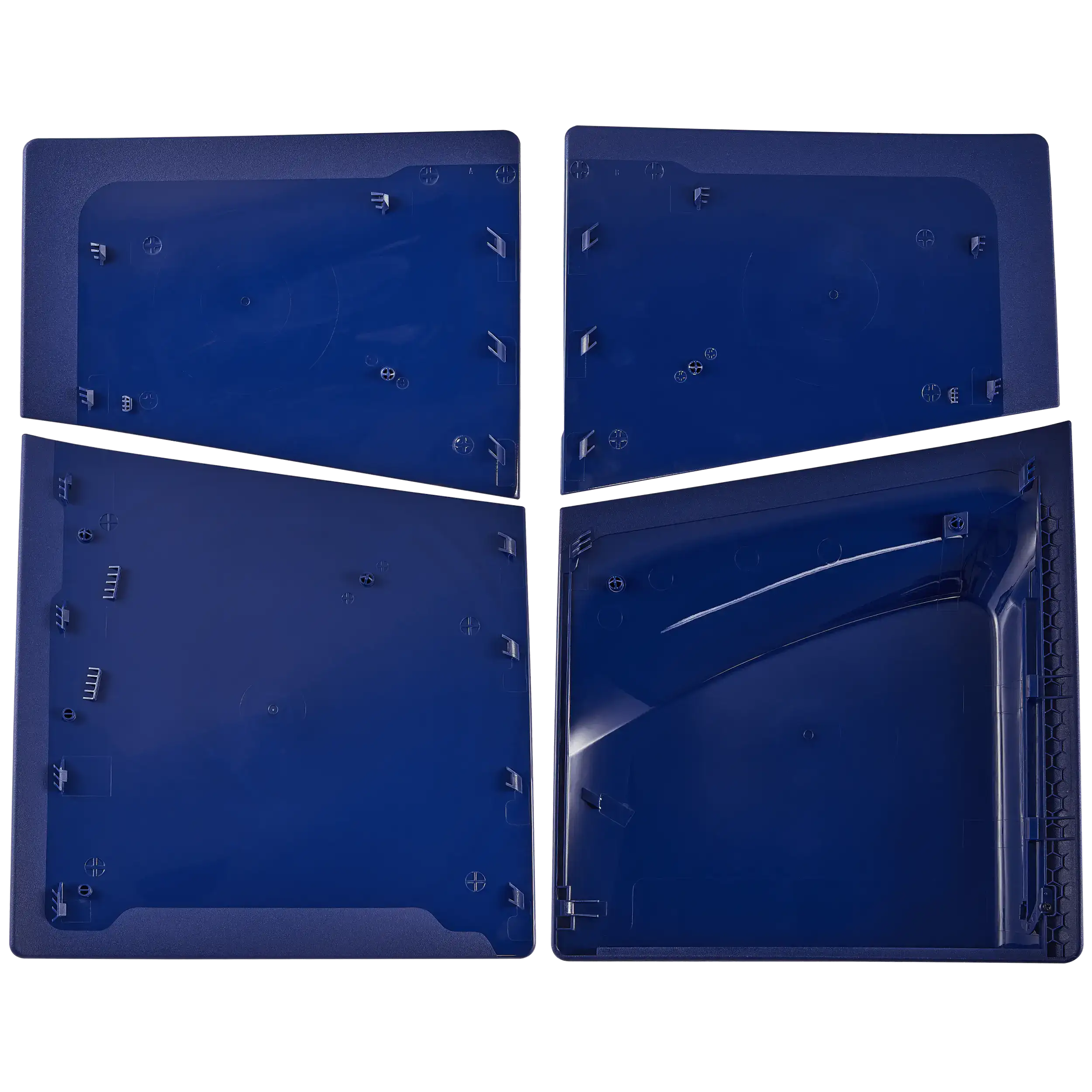 Conjunto de Faceplates Superior e Inferior para Sony PlayStation 5 Slim Disc Edition — Deep Purple Blue - Image 3