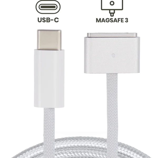 Cabo de Carregamento Apple 140W USB‑C para MagSafe 3 2 m (Silv.) – Compatível com MacBook Pro e MacBook Air