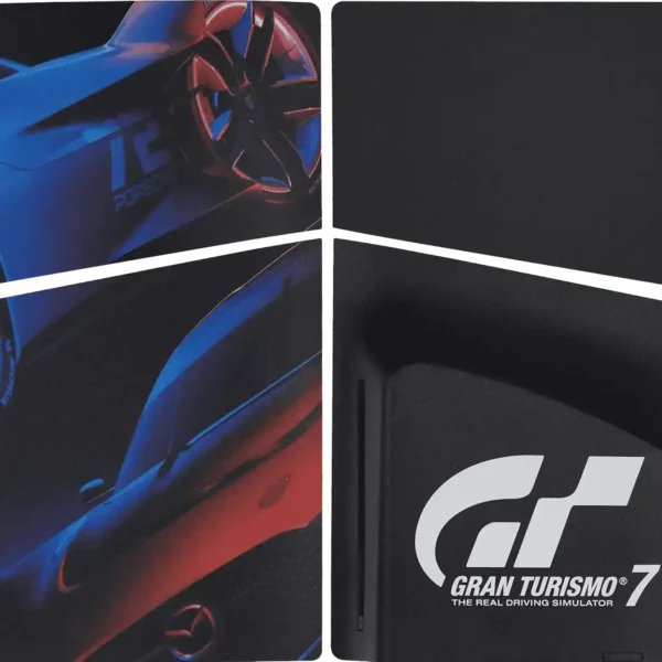 Faceplates Superior e Inferior para Sony PlayStation 5 Slim Disc Edition — Gran Turismo 7