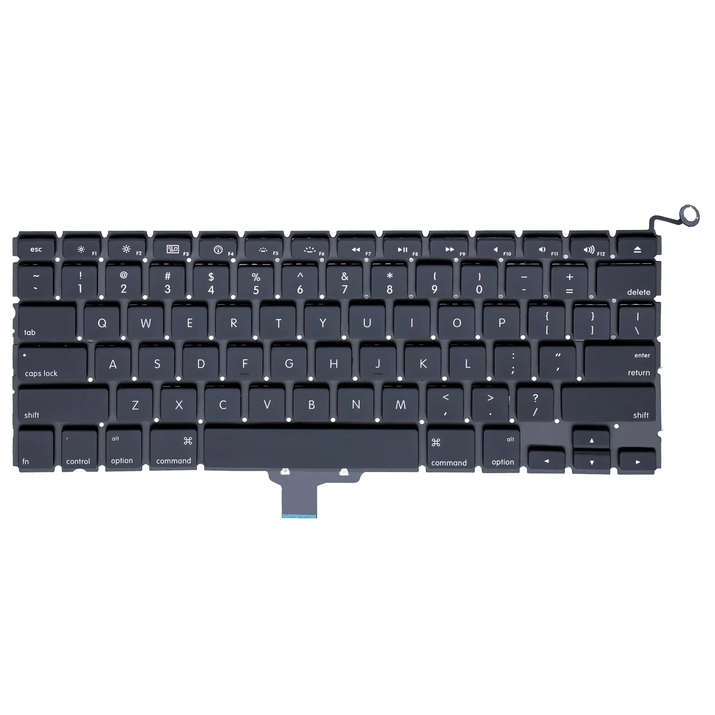 Keyboard & Backlight & Screws (US English) para MacBook Pro 13" A1278 (2008) – Substituição de Alta Qualidade