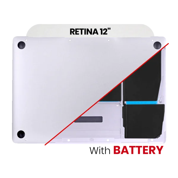 Bottom Case com Bateria (A1527) para MacBook 12" A1534 2015 – Silver | Peça de substituição para Portátil
