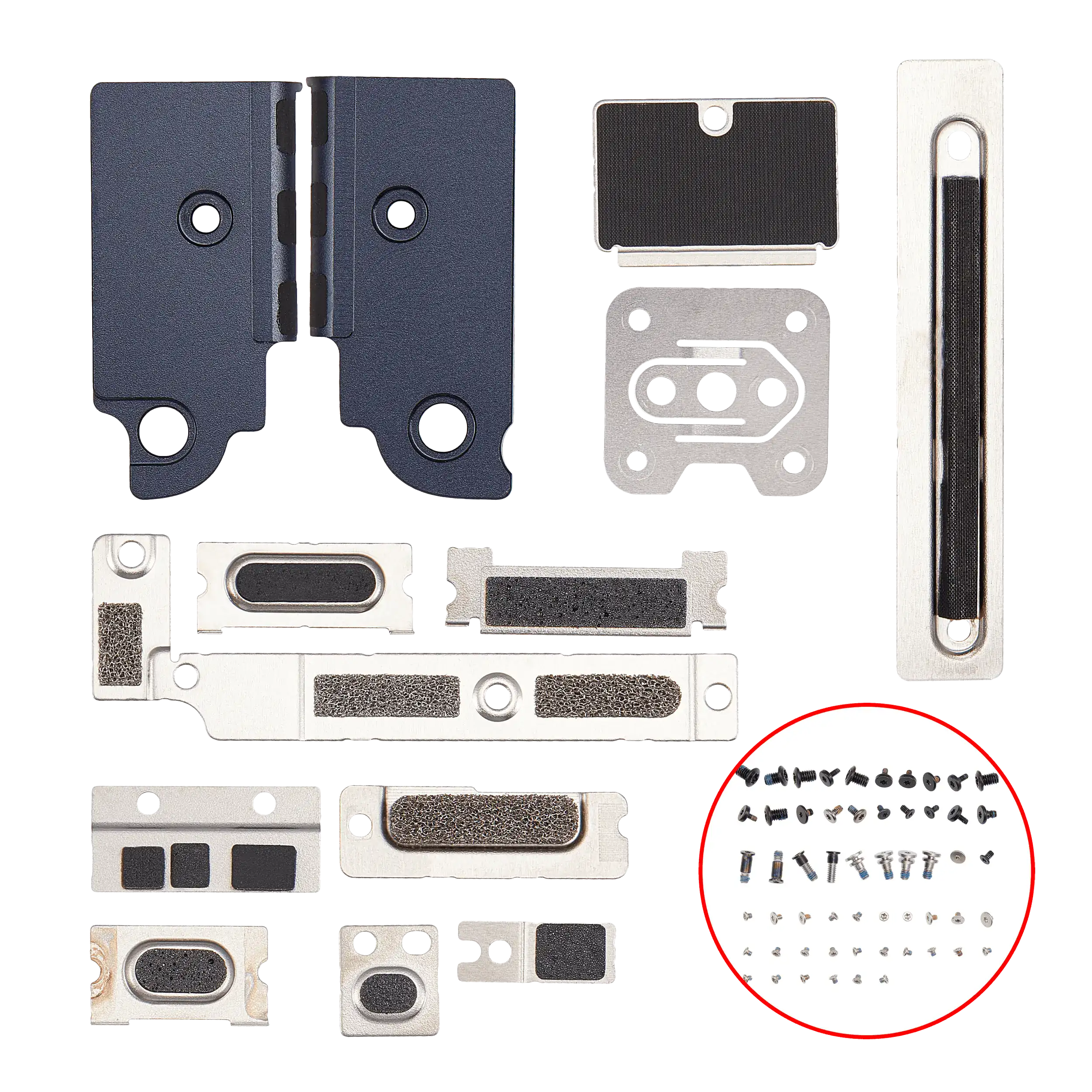 Conjunto de Suportes Metálicos e Parafusos para Portátil MacBook Air 13" A2681 (Mid 2022)