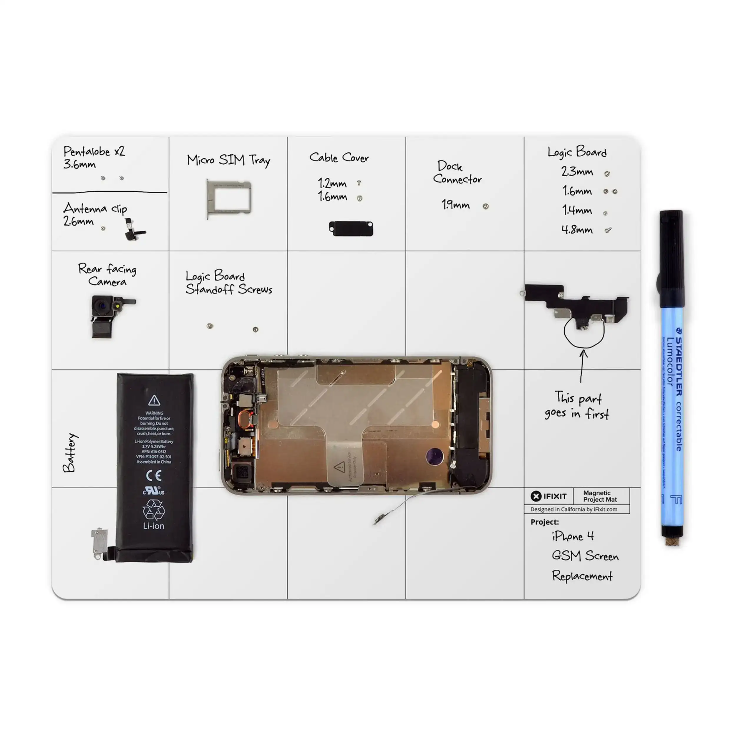 Tapete Magnético de Trabalho iFixit Magnetic Project Mat para Reparação de Portáteis - Image 4