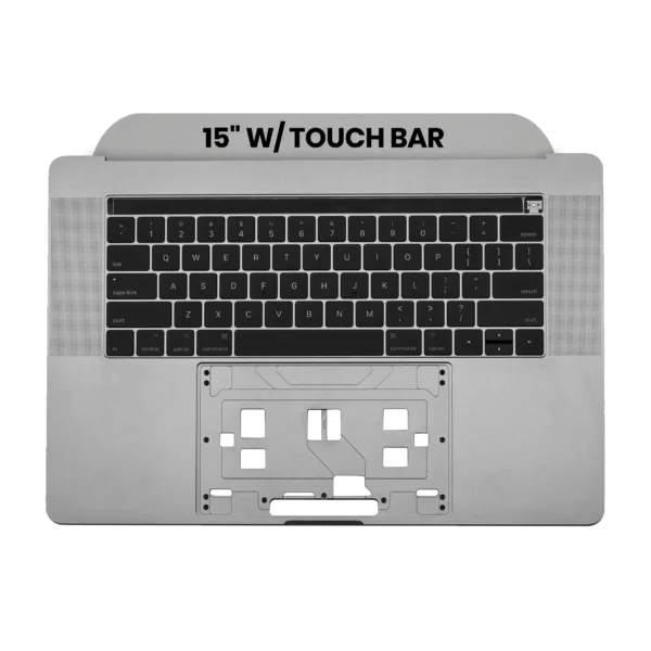 Top Case com Teclado ANSI US para MacBook Pro 15″ A1707 (2016–2017) — OEM Usado Grade A, Space Gray