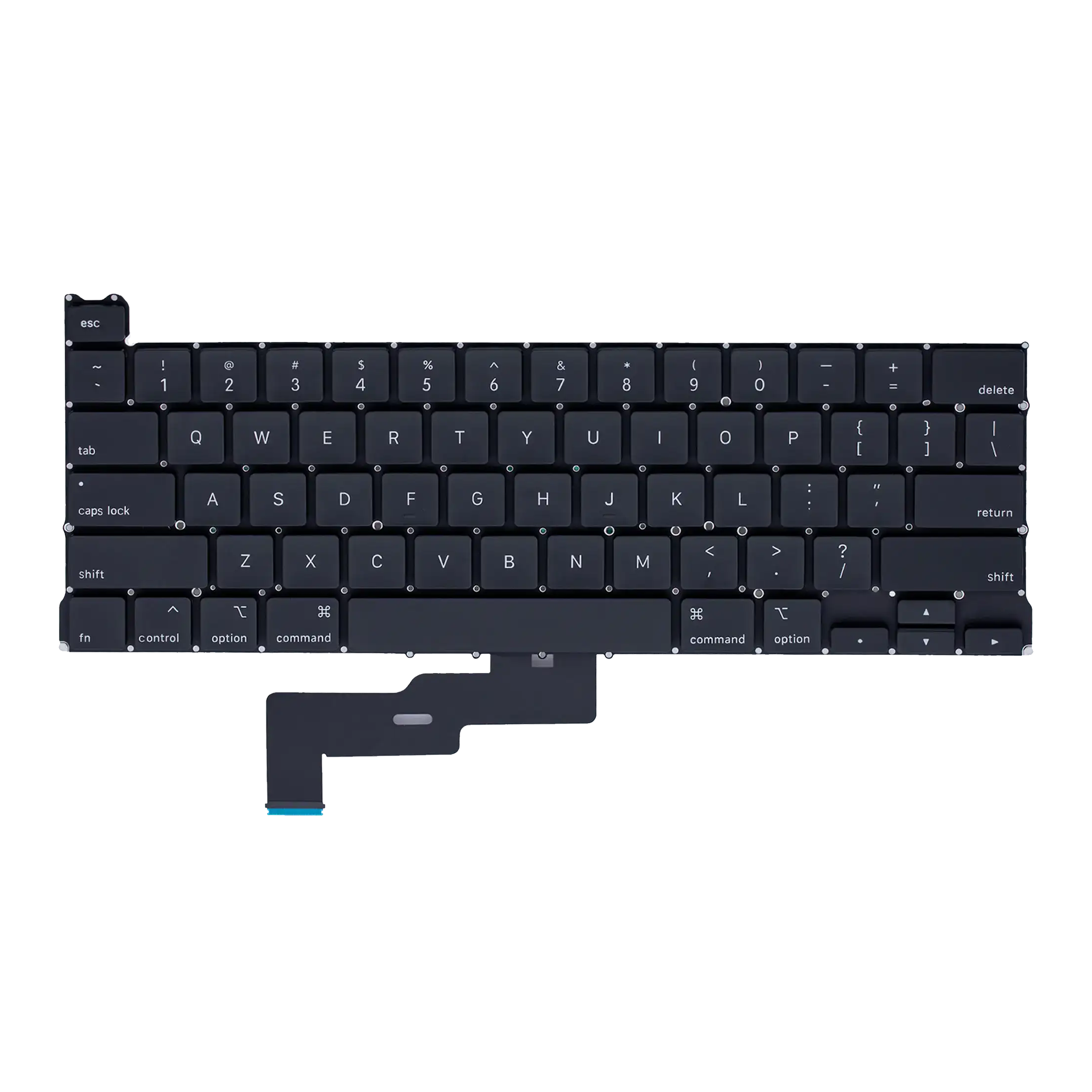Teclado com Retroiluminação Layout US e Parafusos para Portátil Apple MacBook Pro 13" A2289 (2020)