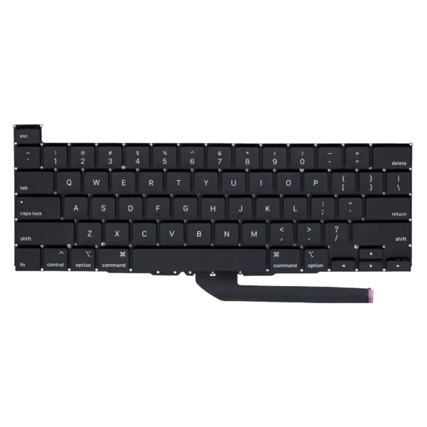 Teclado Retroiluminado US English com Parafusos para Portátil Apple MacBook Pro 16" A2141 (Mid 2019)