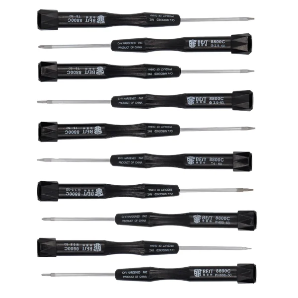 Conjunto de Chaves de Precisão BST-8800 10 em 1 para Reparação de Equipamentos Eletrónicos