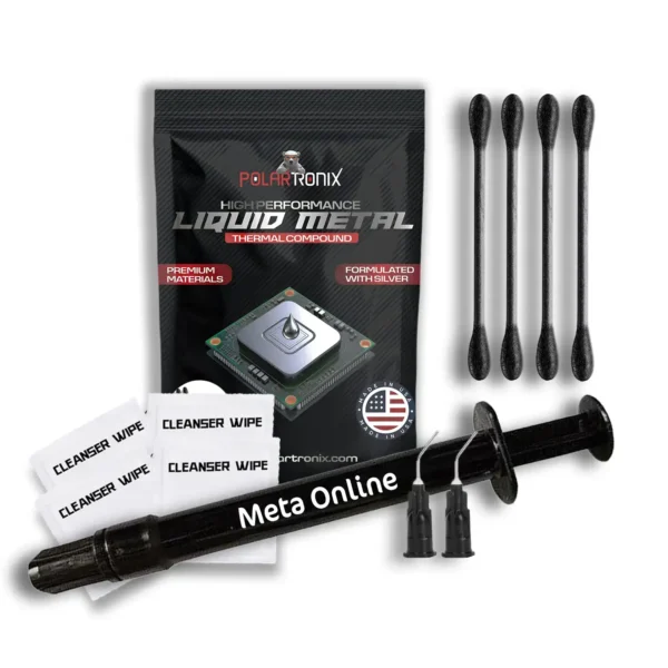 PolarTronix Metal Líquido Térmico 130 W/mK 5 g para PS5, PC, CPU e GPU
