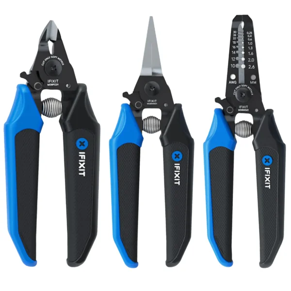 Conjunto de Alicates iFixit Mandible 3 Peças - Ferramentas de Precisão