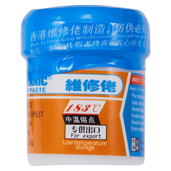 Mechanic XG-50 Pasta de Soldar de Temperatura Média 42 g — Baixa Formação de Resíduos
