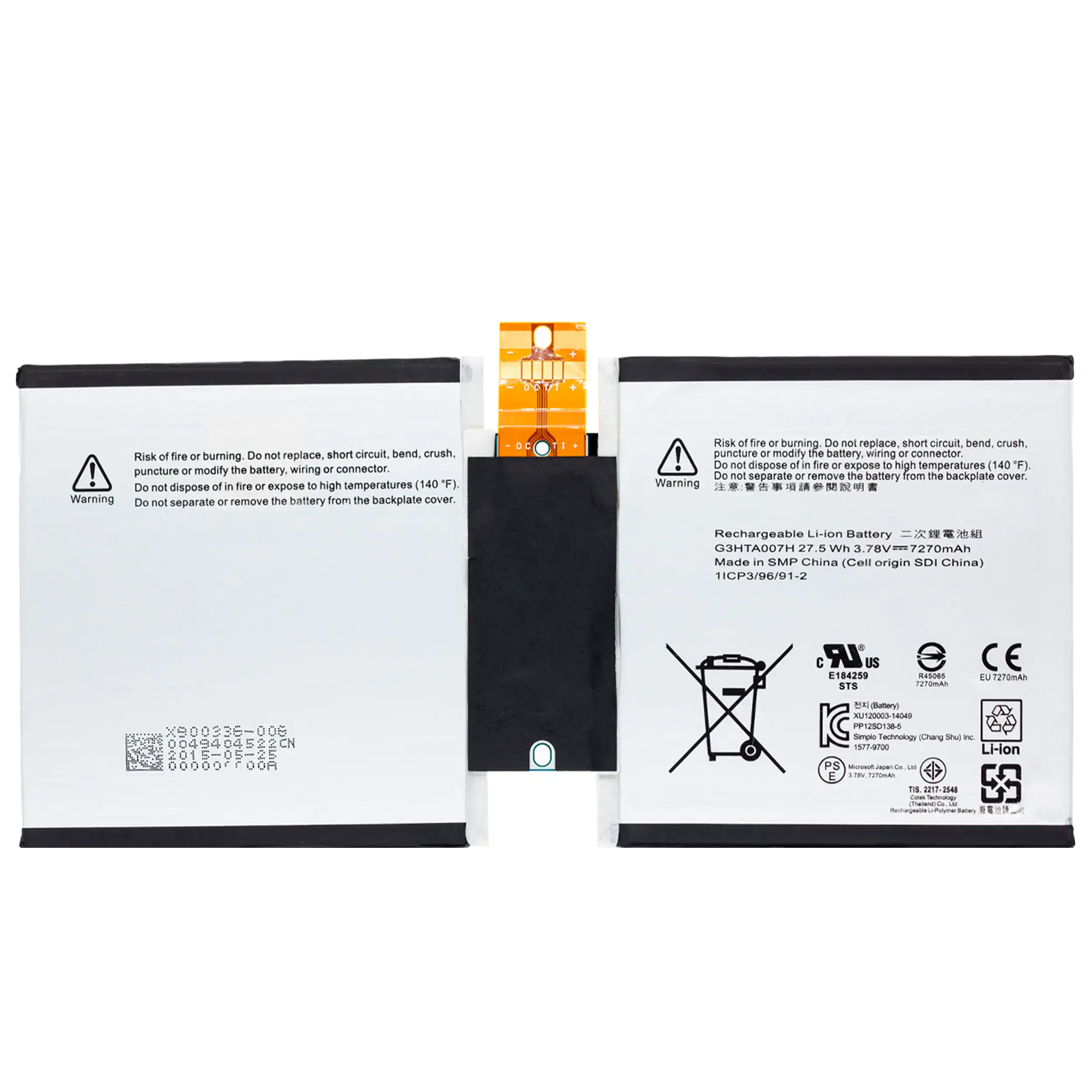 Bateria para Portátil Microsoft Surface 3 (1645) G3HTA007H