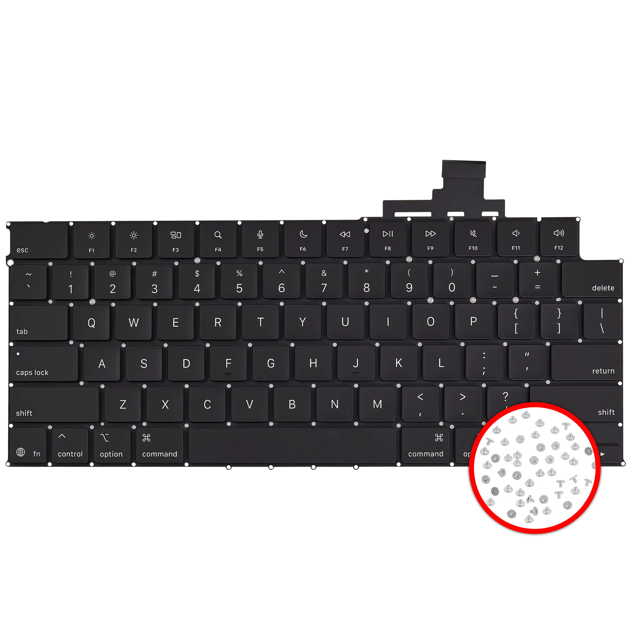 Teclado com Retroiluminação para Portátil MacBook Air 13" A3240 (Early 2025) US English