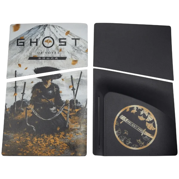 Faceplates Superior e Inferior para Sony PlayStation 5 Slim Disc Edition – The Soul of Mount Yotei