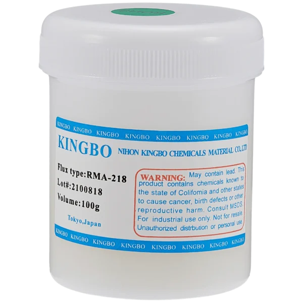 Kingbo Flux Paste White Bottle – Fluxo de Solda de Alta Viscosidade RMA-218