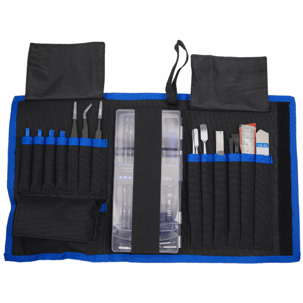 Kit de Reparação Eletrónica 80 em 1 com Bolsa – Ferramentas Precisas para Portáteis e Dispositivos