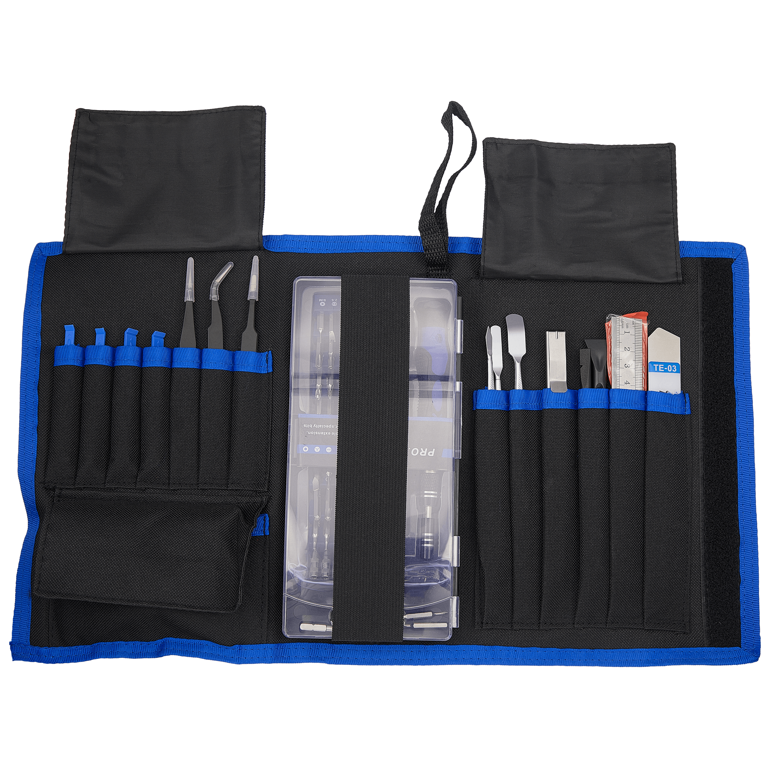 Kit de Reparação Eletrónica 80 em 1 com Bolsa – Ferramentas Precisas para Portáteis e Dispositivos