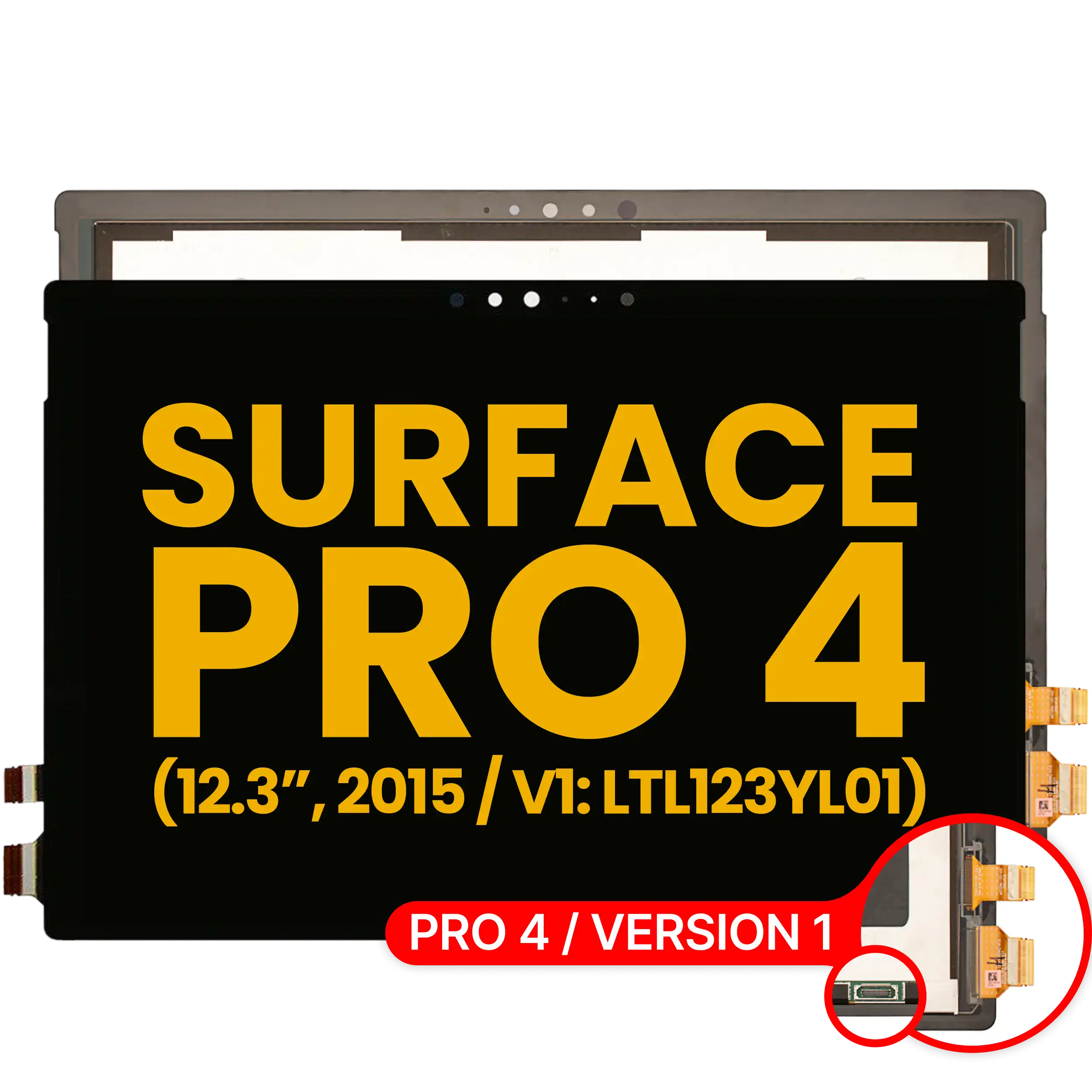 Ecrã LCD com Digitizer Samsung V1.0 para Microsoft Surface Pro 4 (Versão 1) – Recondicionado