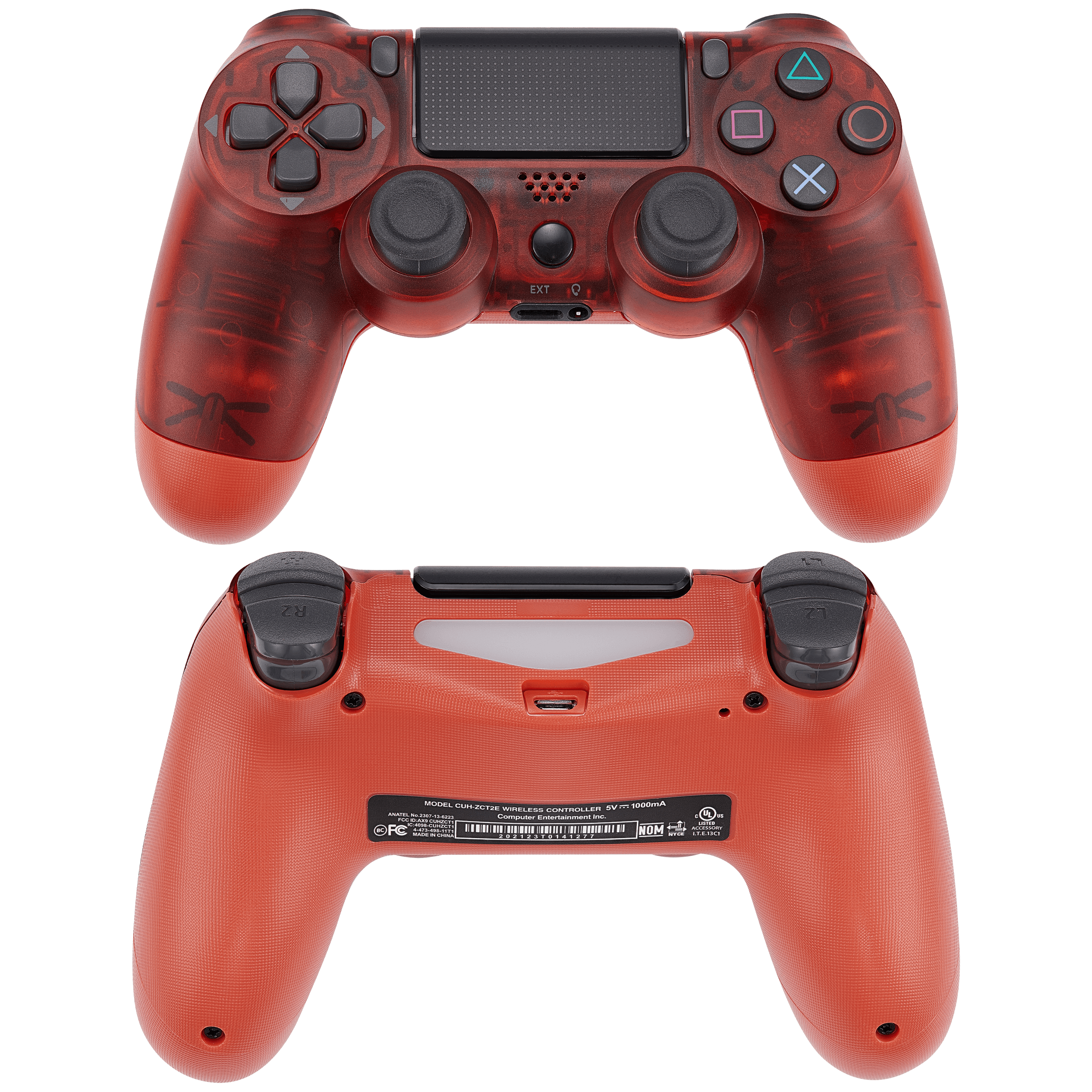 Comando Sem Fios DoubleShock 4 Crystal Red para PlayStation 4 - Image 2