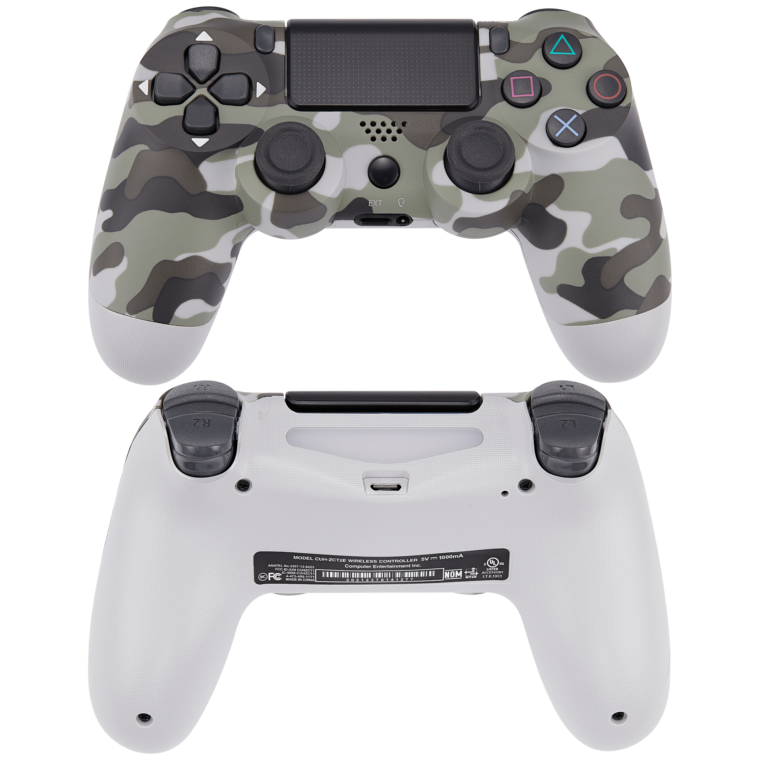 Comando Sem Fios DoubleShock 4 para PlayStation 4 — Camuflado Cinzento - Image 2