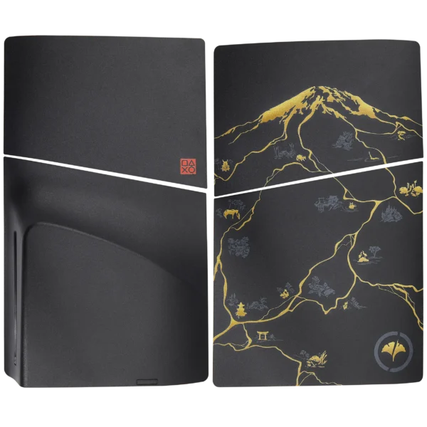 Carcaça Shell para PlayStation 5 Slim Disc Edition Preta — Tampa Superior e Inferior