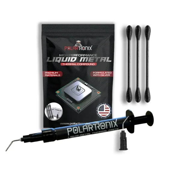 PolarTronix Metal Líquido 130 W/mK 1,5 g para PS5, CPU e GPU