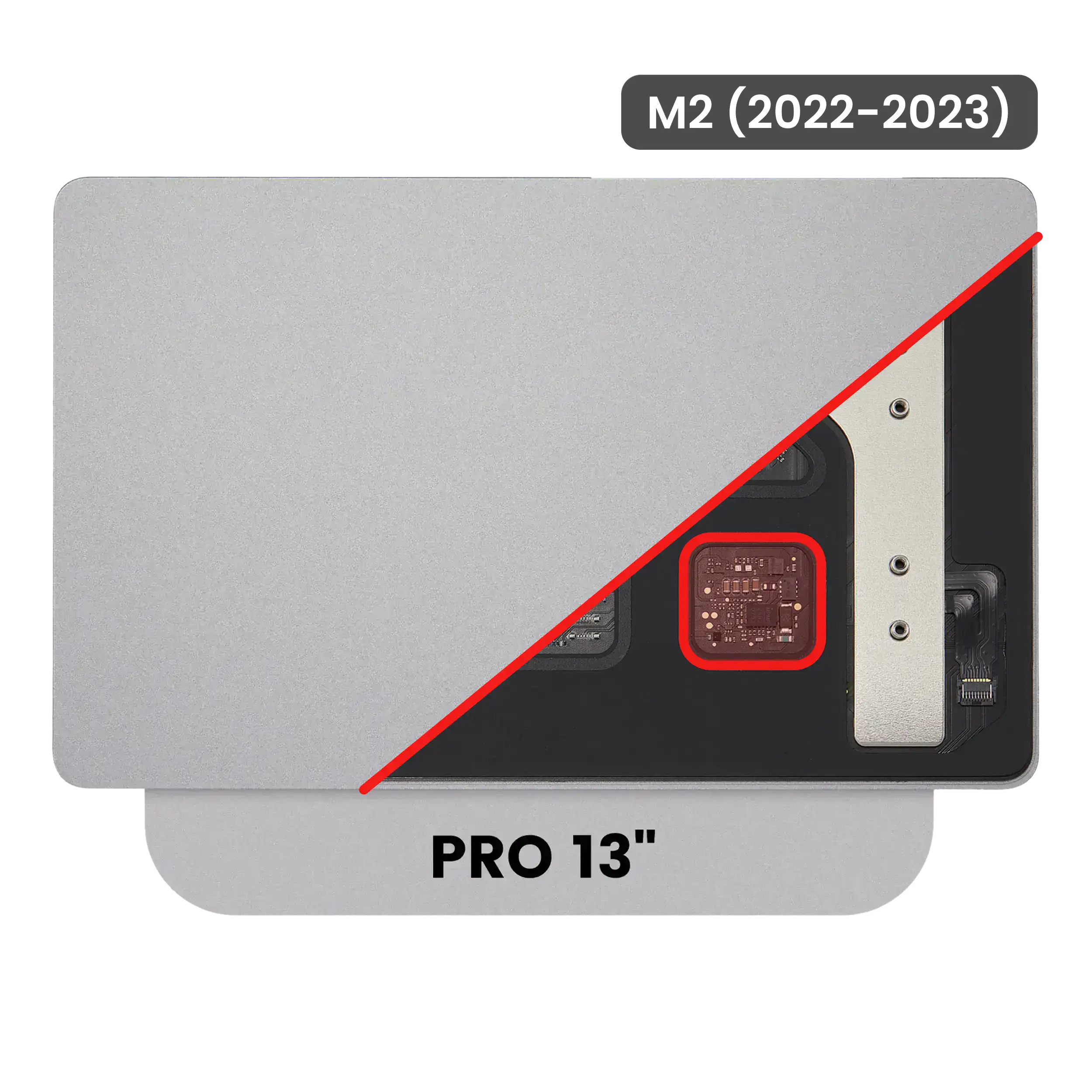 Trackpad para Portátil MacBook Pro 13″ A2338 (M2, 2022–2023) — Prateado