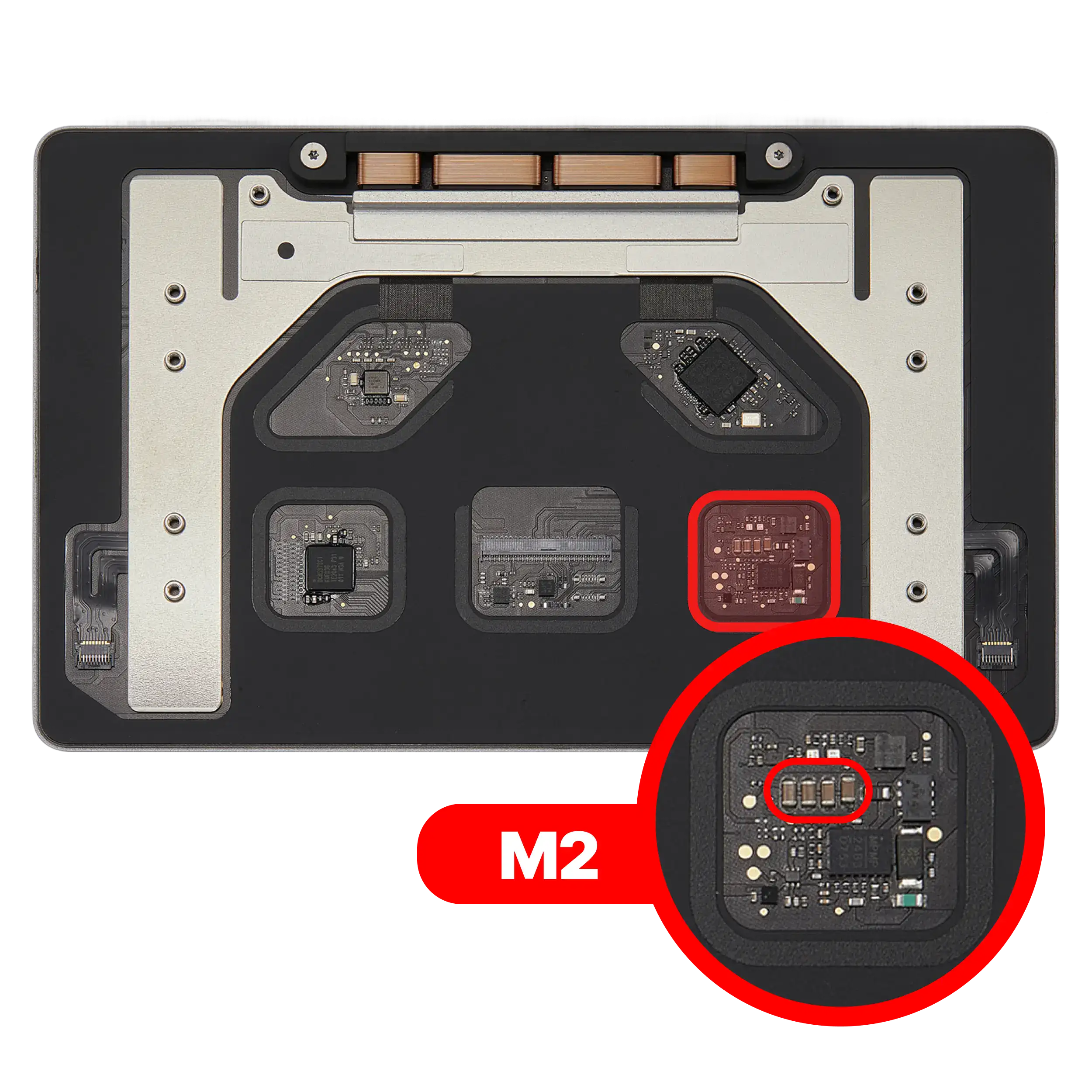 Trackpad para Portátil MacBook Pro 13″ A2338 (M2, 2022–2023) — Prateado - Image 2