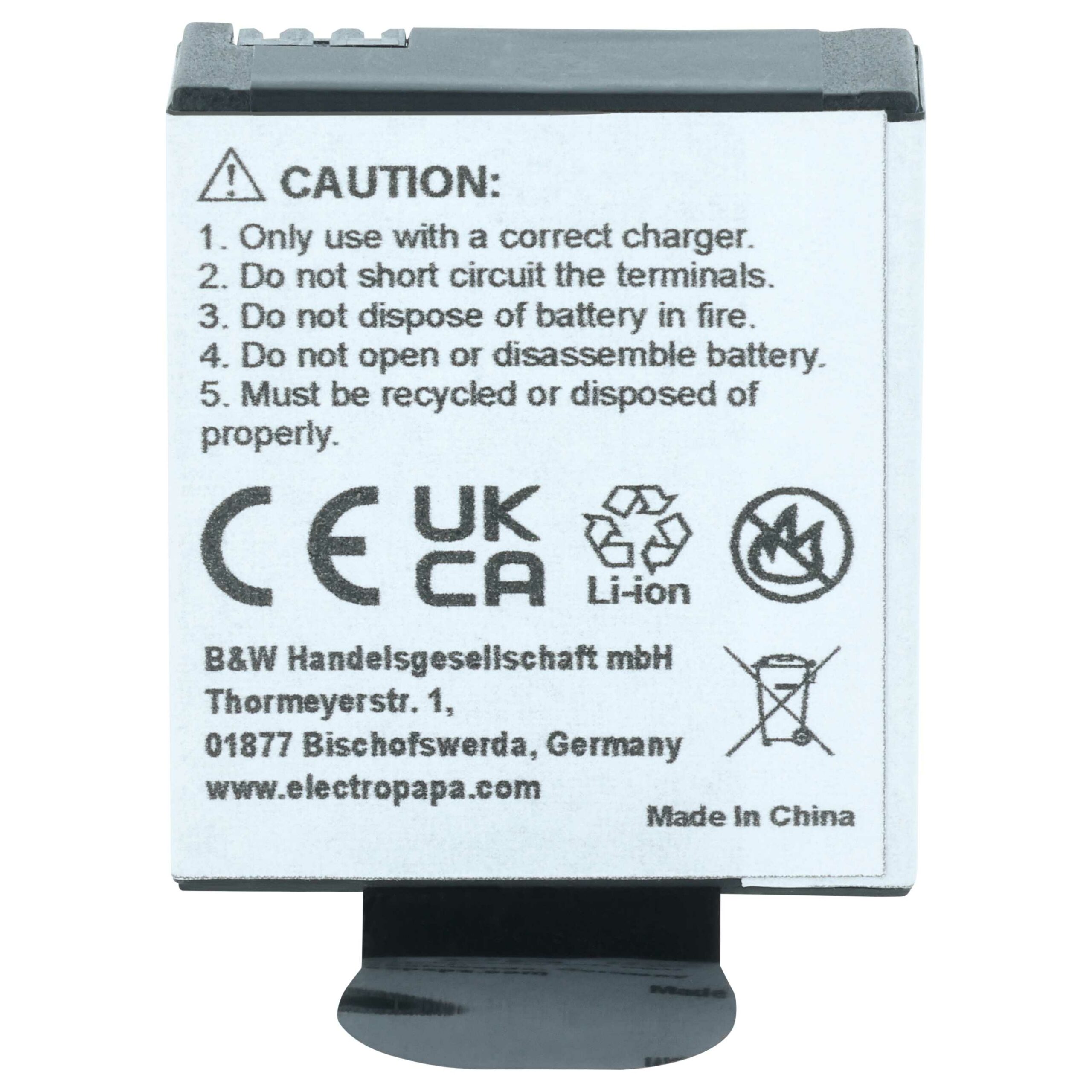 Conjunto de 3 baterias vhbw Li-Ion 850 mAh para câmaras AEE D90, S90 e S91B - Image 4