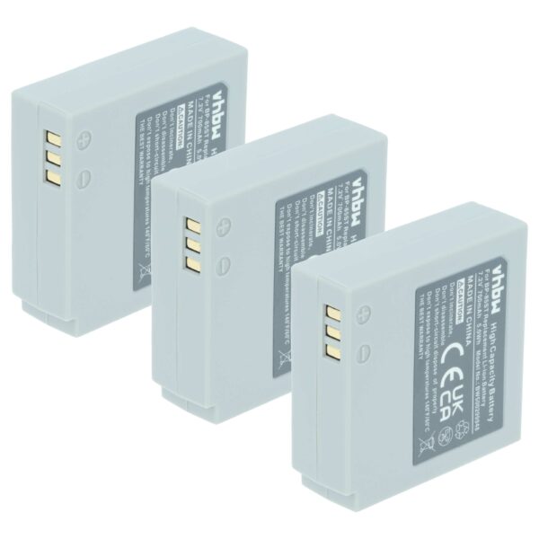3x Baterias vhbw para Samsung BP-85ST (700 mAh, 7.2 V, Li-Ion)