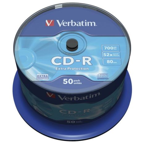 CD-R Verbatim Datalife 700MB 52x (Tarrina 50 Unidades)