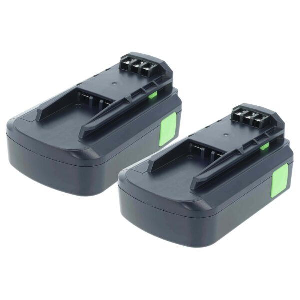 2x Bateria vhbw para Festool BPC 18 Li, 499849, 498343 Ferramentas Elétricas - 2000 mAh, 18 V, Li-Ion