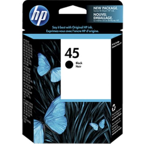 Cartucho de Tinta Original HP 45E (51645A) - Preto