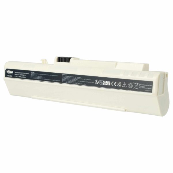 Bateria vhbw para portáteis Acer Aspire One, Gateway LT (4400 mAh, 11.1 V, Branco)