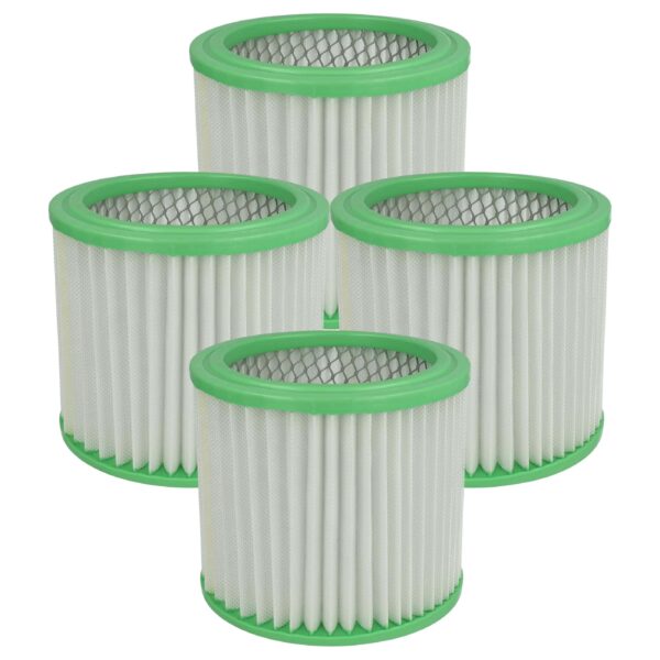 4x Filtro de Cartucho vhbw F7 para Aspirador de Cinzas Einhell e Parkside