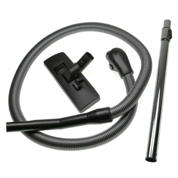 Conjunto de acessórios vhbw para aspiradores Miele – escova para pavimentos, tubo telescópico e mangueira, 3 peças