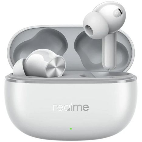 Auscultadores Sem Fios Realme Buds T200 Lite com Microfone e Estuche de Carga - Branco