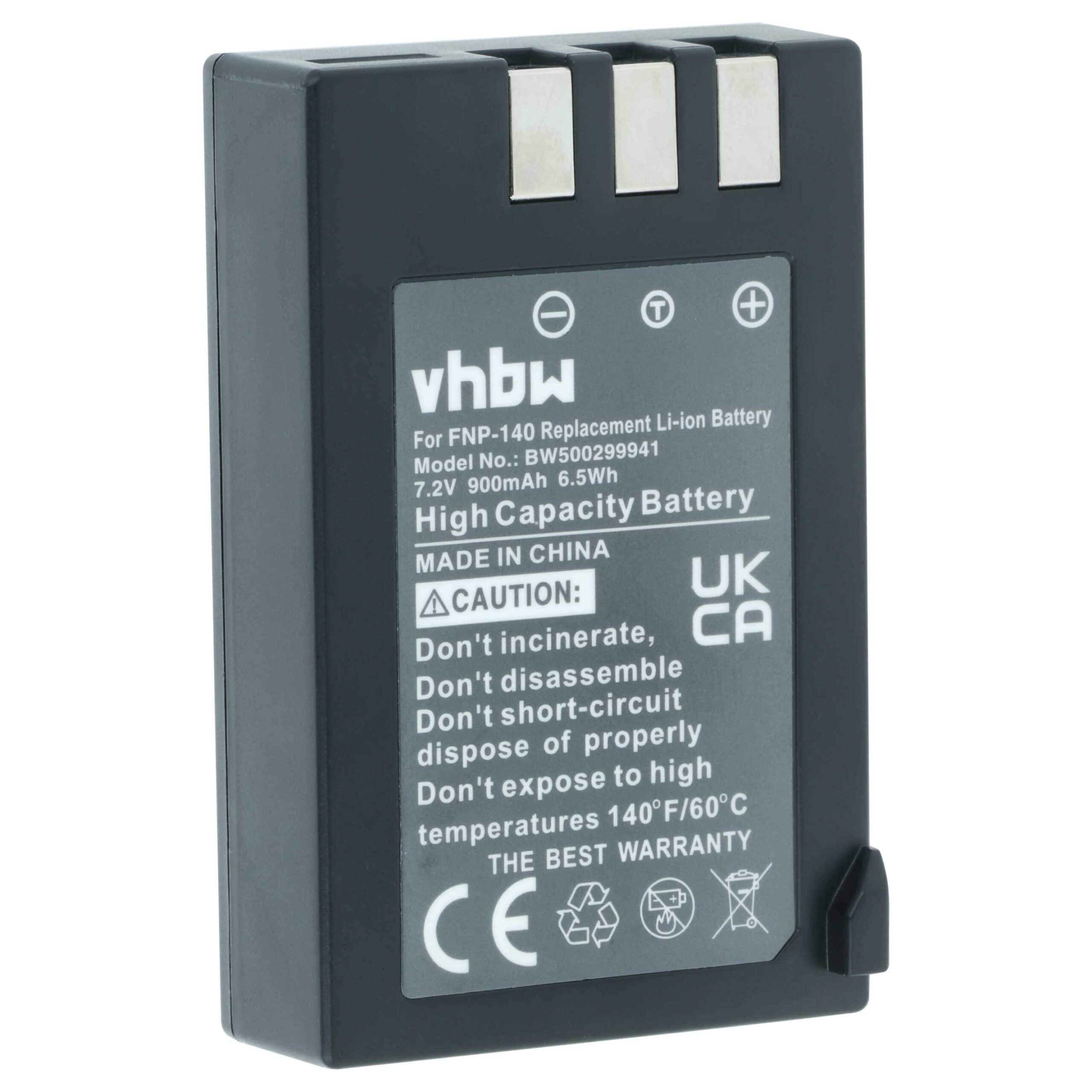 2x Bateria vhbw para Fujifilm NP-140 - 950mAh, 7.2V, Li-Ion - Image 3