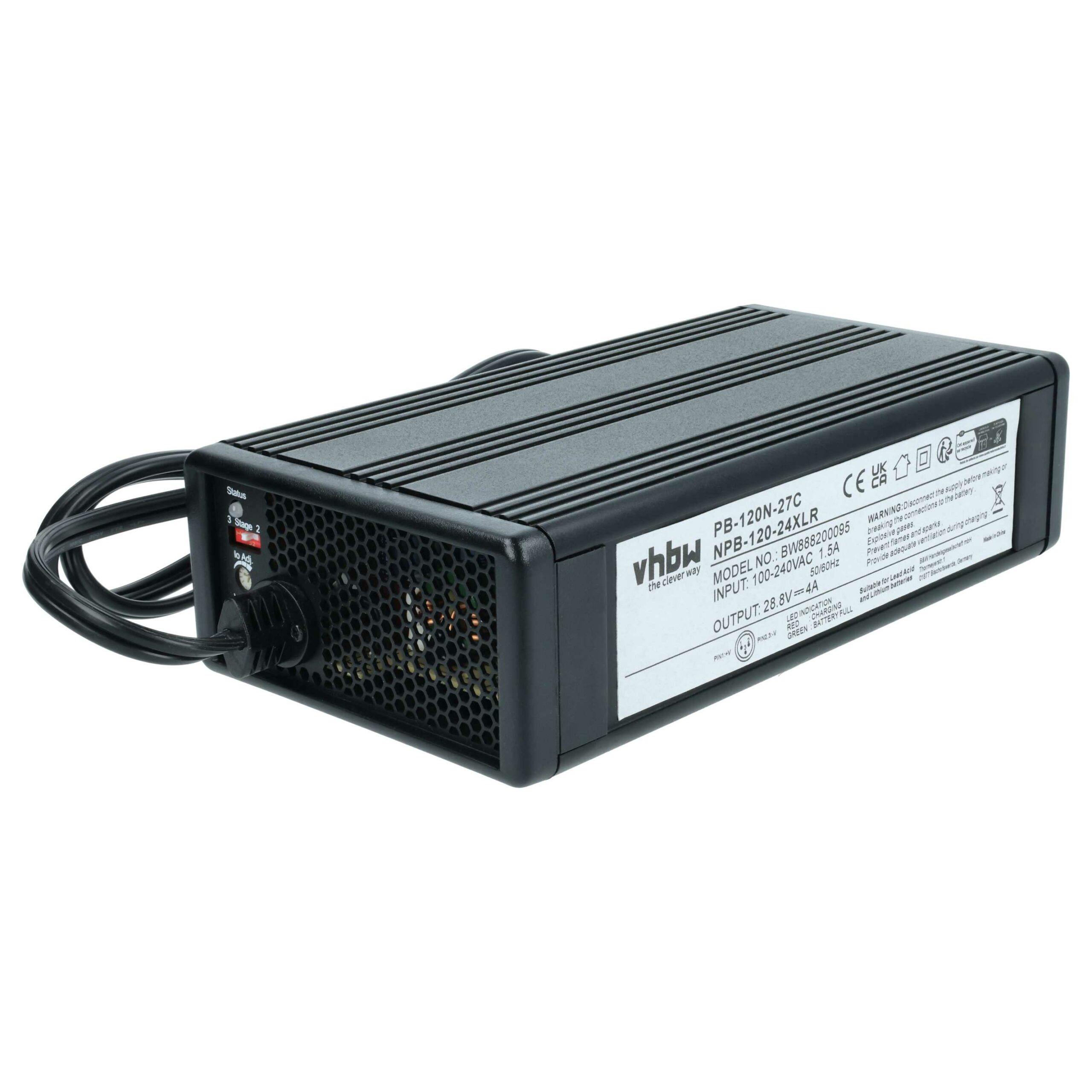 Carregador vhbw para baterias de 24 V de robots corta-relva Ambrogio - Image 2