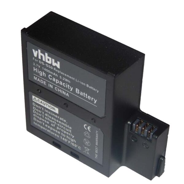 Bateria de Videogâmara vhbw substitui AEE DS-S50, VCC-A034-SB 1400 mAh 3.7 V Li-Ion