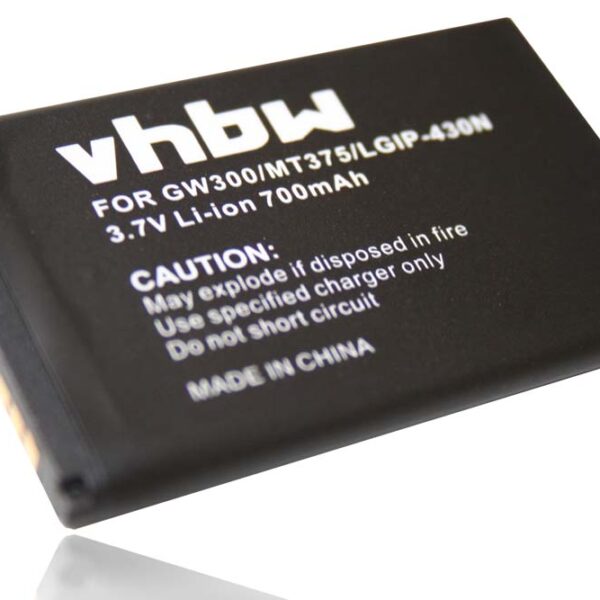 Bateria vhbw para telemóveis LG A133, C300, GM360 e outros – 700 mAh, 3,7 V Li-Ion