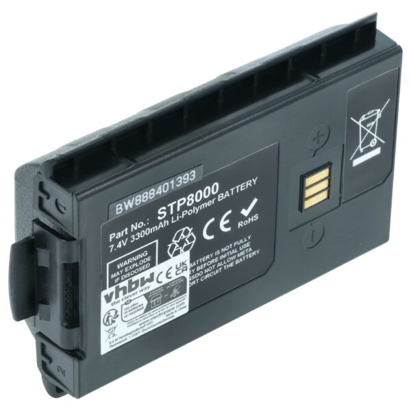 Bateria vhbw para rádio Sepura SC20, SC21, STP8000, STP9000 - 3300 mAh 7.4 V