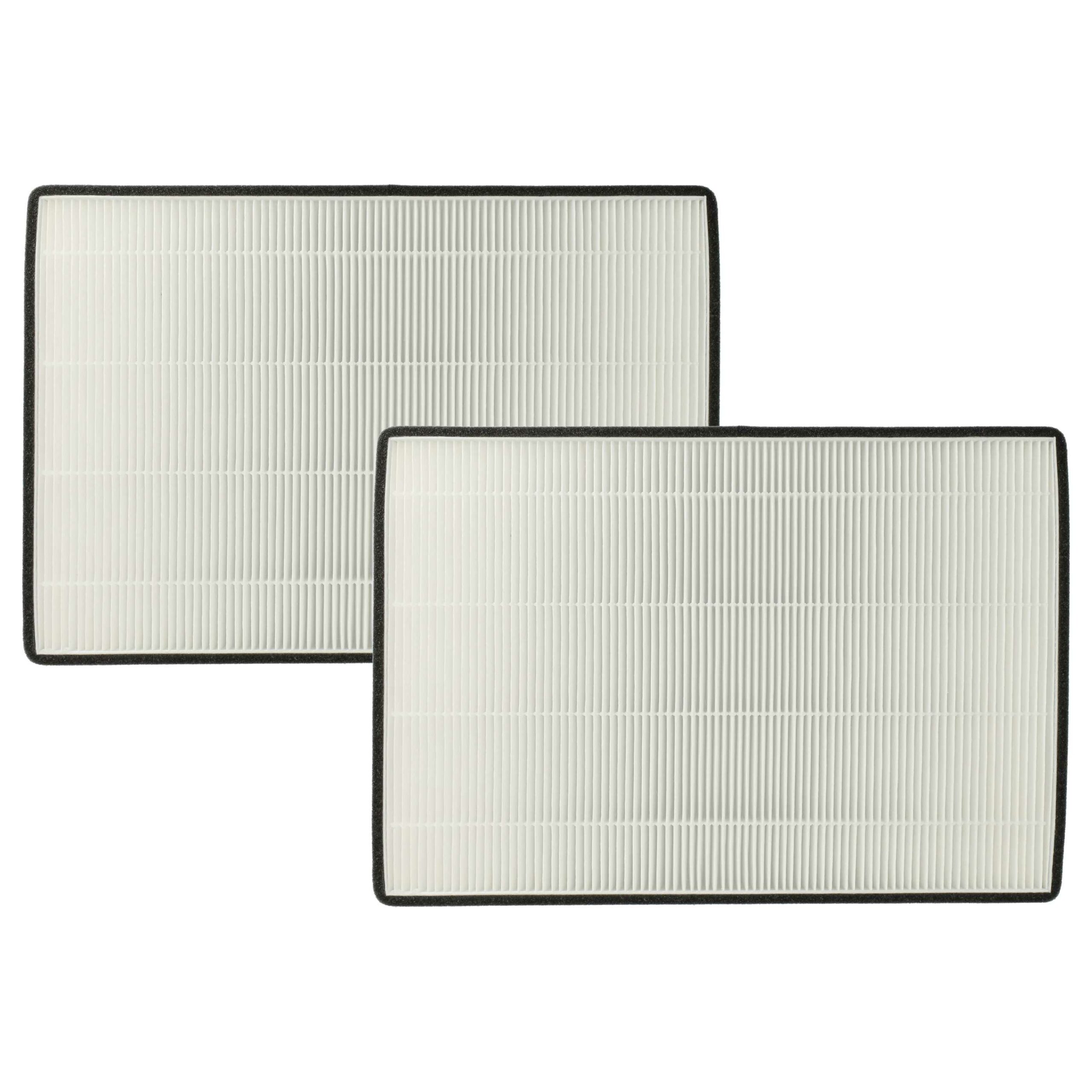 2x Filtro de pólen F7 vhbw para Helios KWL EC 200 W, KWL EC 300 W