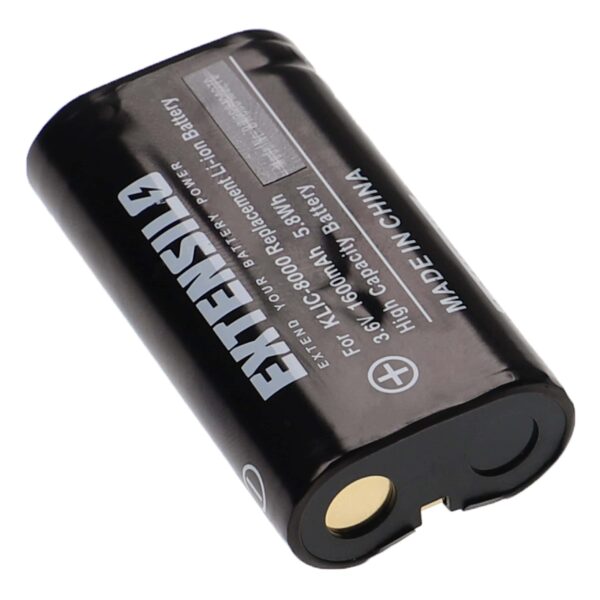 2x Bateria EXTENSILO para Kodak Klic-8000, RB50 - 1600mAh, 3.6V
